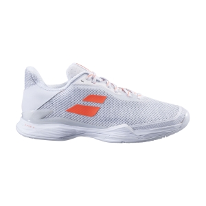 Calzado Tenis Mujer Babolat Jet Tere All Court  White/Living Coral 31S226511063