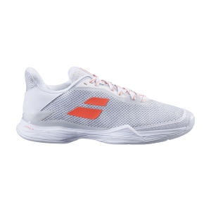 Women`s Tennis Shoes Babolat Jet Tere Clay  White/Living Coral 31S226881063