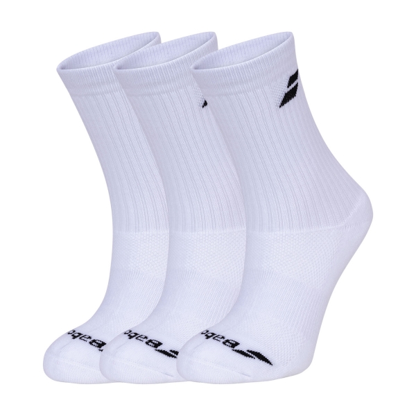 Tennis Socks Babolat Logo x 3 Socks  White 5UA13711000