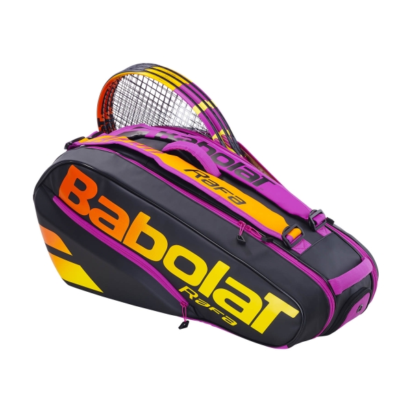 Babolat Pure Aero Rafa x 6 Bag - Black/Orange/Purple