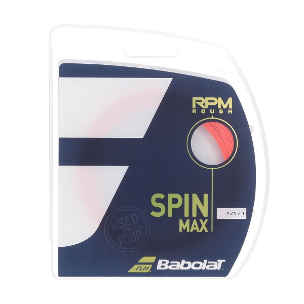 Corda Monofilamento Babolat RPM Rough 1.25 Set 12 m  Fluo Red 241140201125