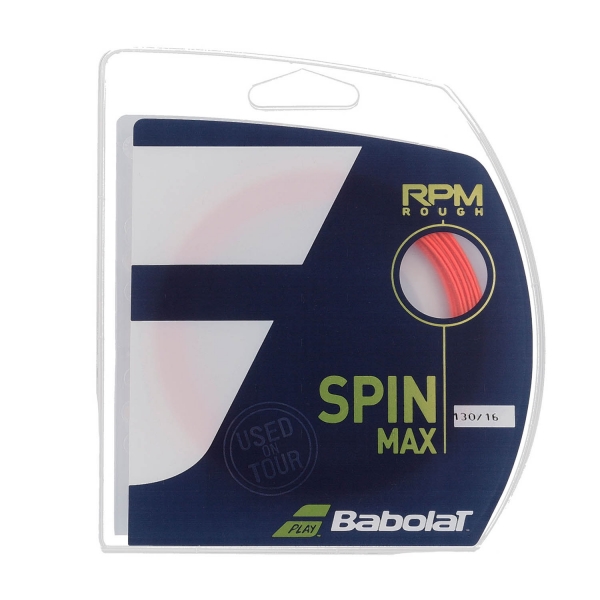 Corda Monofilamento Babolat RPM Rough 1.30 Set 12 m  Fluo Red 241140201130
