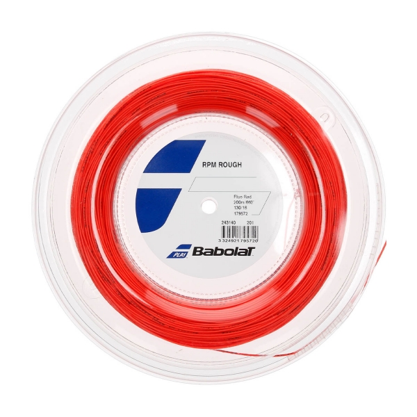 Corda Monofilamento Babolat RPM Rough 1.30 Matassa 200 m  Red Fluo 243140201130