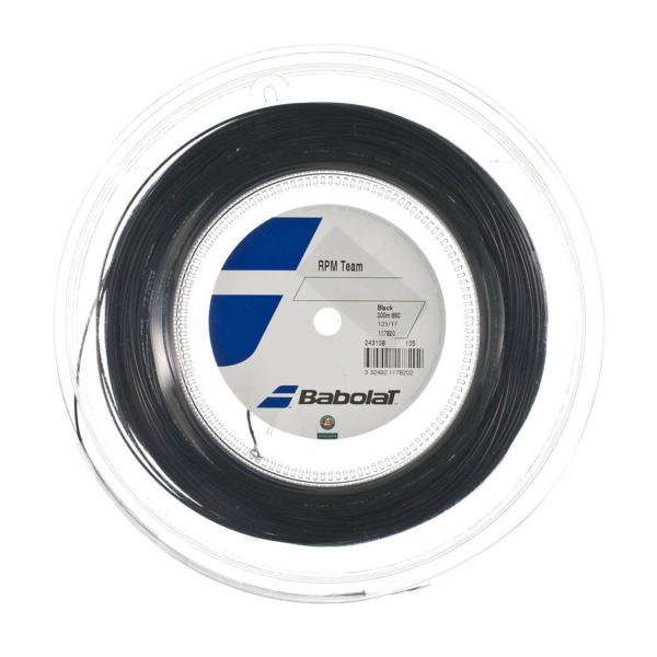 Monofilament String Babolat RPM Team 1.25 200 m Reel  Black 243108105125