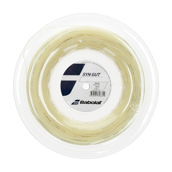 Multifilament String Babolat Syn Gut 1.30 String Reel 200 m  Natural 243144128130