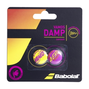 Vibration Dampener Babolat Vamos x 2 Dampeners  Yellow/Purple 700118364