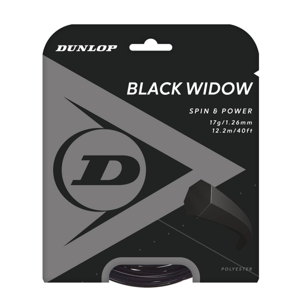 Monofilament String Dunlop Black Widow 1.26 Set 12 m  Black 624850