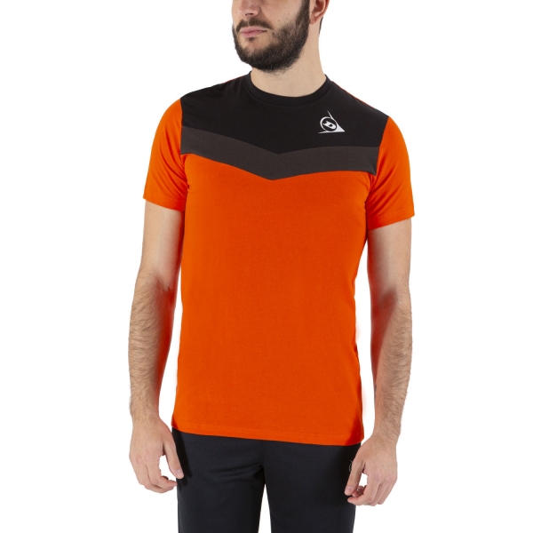 Men's Tennis Shirts Dunlop Crew Essentials TShirt  Orange/Anthra 72245