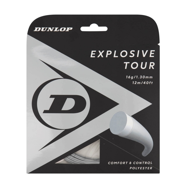 Corda Monofilamento Dunlop Explosive Tour 1.30 Set 12 m  Grey 10308263