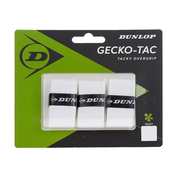 Overgrip Dunlop GeckoTac Overgrip x 3  White 613264