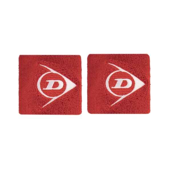 Muñequeras Tenis Dunlop Logo Munequeras Cortas  Red 307384
