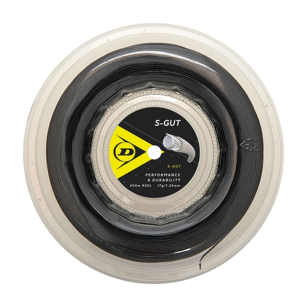 Multifilament String Dunlop SGut 1.25 200 m Reel  Black 624840