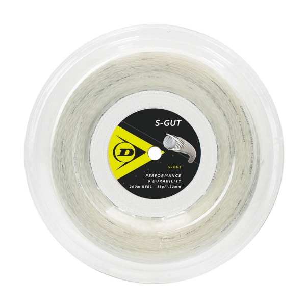 Multifilament String Dunlop SGut 1.32 200 m Reel  White 624835