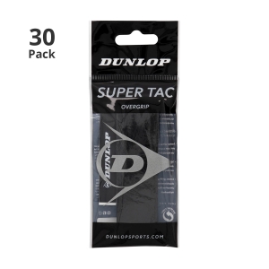 Sobregrip Dunlop Super Tac Overgrip x 30 Pack   Black 1029835830