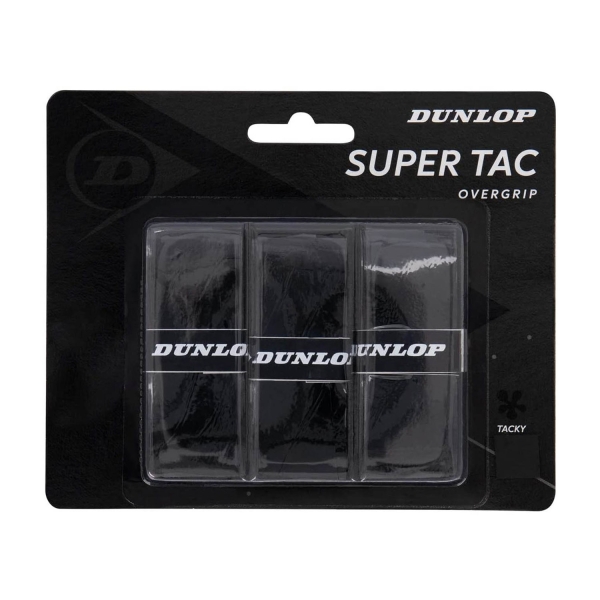 Overgrip Dunlop Super Tac Overgrip x 3  Black 10298361