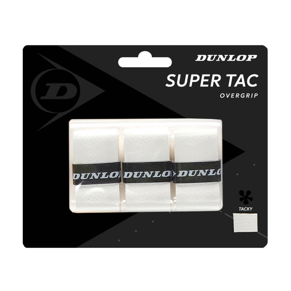 Overgrip Dunlop Super Tac Overgrip x 3  White 10298360