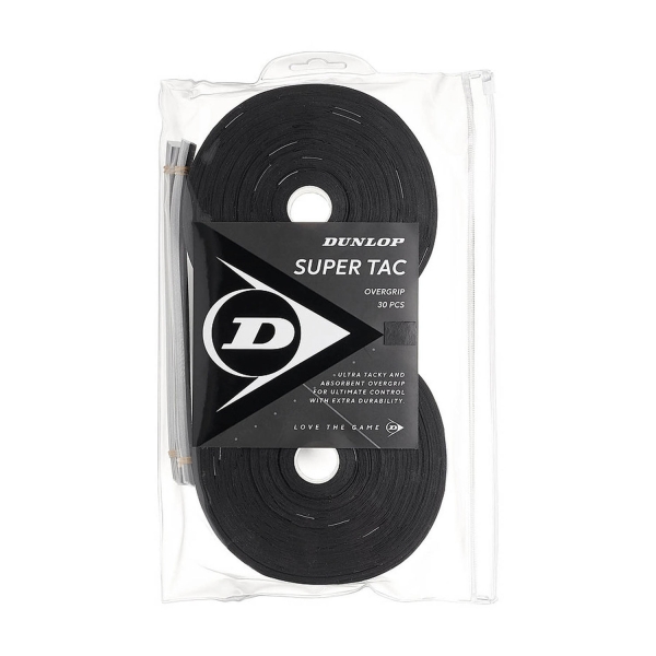 Overgrip Dunlop Super Tac Overgrip x 30  Black 10298364