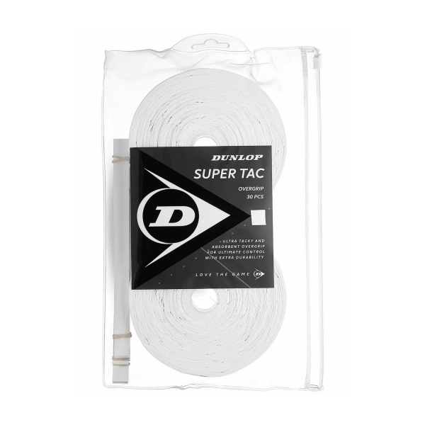 Overgrip Dunlop Super Tac Overgrip x 30  White 10298363