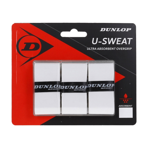 Overgrip Dunlop USweat Overgrip x 3  White 613269