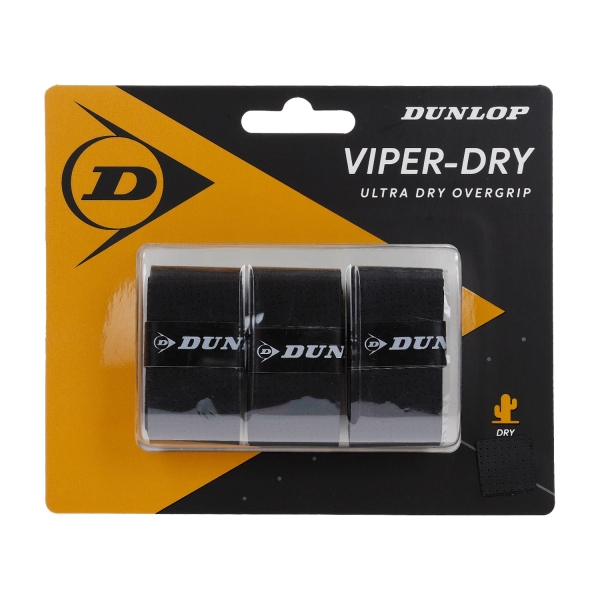 Overgrip Dunlop ViperDry Overgrip x 3  Black 613257