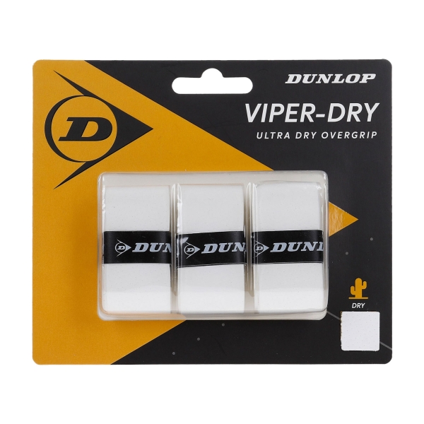 Sobregrip Dunlop ViperDry Overgrip x 3  White 613256