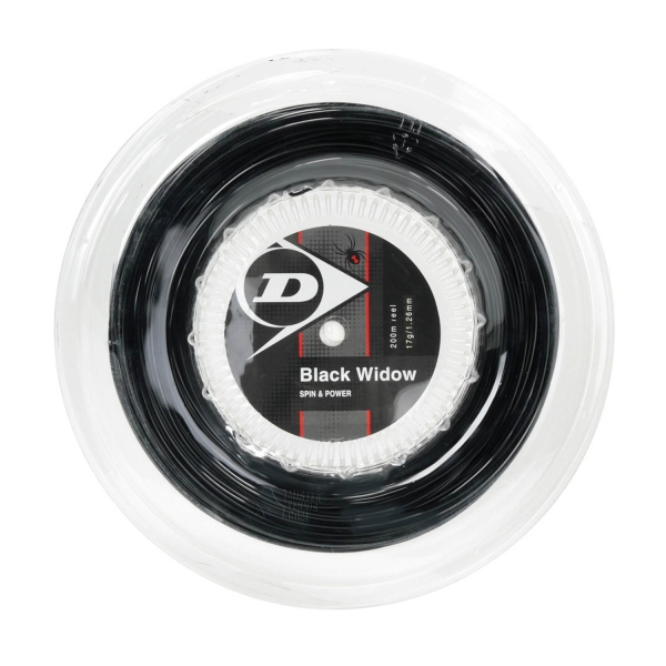 Corda Monofilamento Dunlop Black Widow 1.26 Matassa 200 m  Black 624854