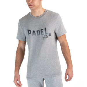 Men's Tennis Shirts Fila Arno TShirt  Light Grey Melange FLU212014850