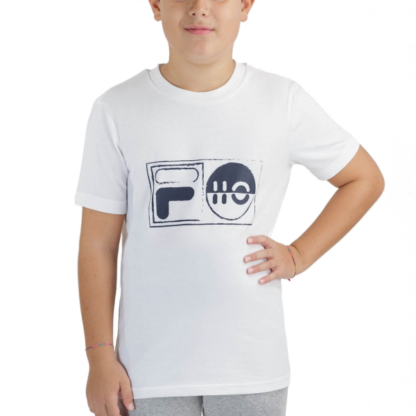 Polo e Maglia Tennis Bambino Fila Fila Jacob Camiseta Nino  White  White FJL212015001