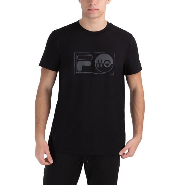 Maglietta Tennis Uomo Fila Fila Jacob Camiseta  Black  Black FLU212015900