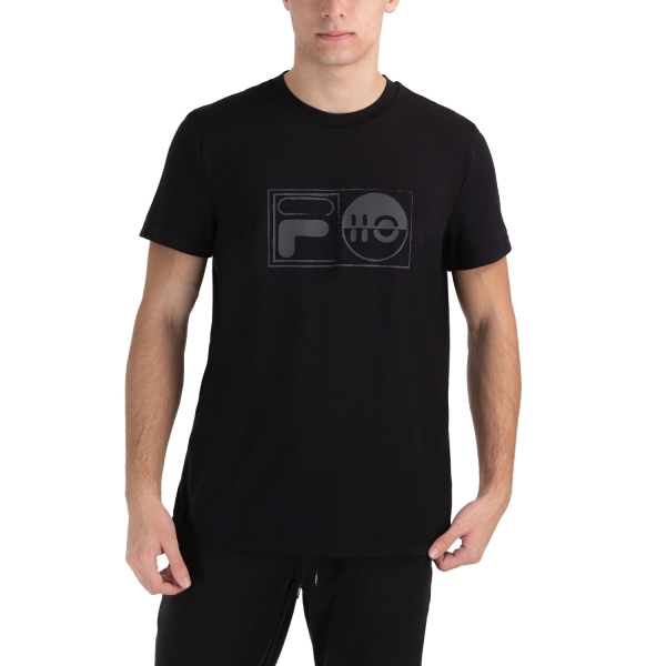 Maglietta Tennis Uomo Fila Fila Jacob TShirt  Black  Black FLU212015900