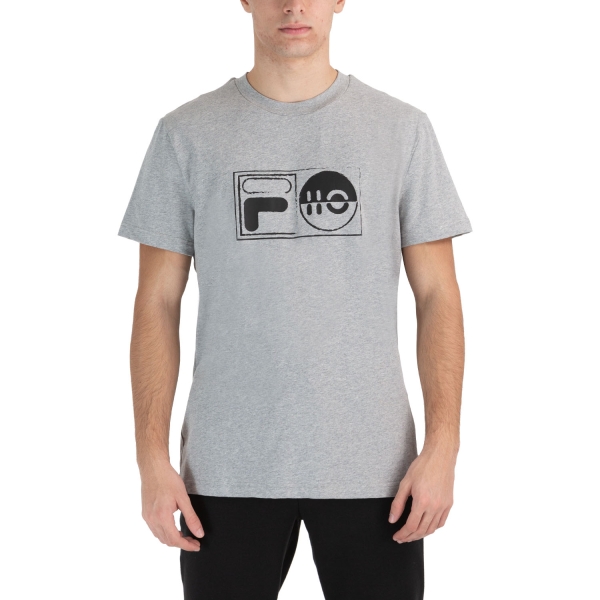 Camisetas de Tenis Hombre Fila Jacob Camiseta  Light Grey Melange FLU212015850