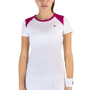 Women`s Tennis T-Shirts and Polos Fila Josefine TShirt  White XFL229174001