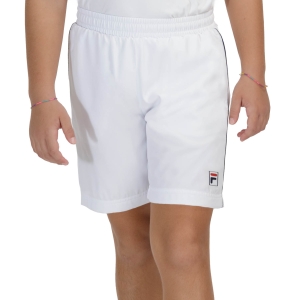Tennis Shorts and Pants for Boys Fila Leon 7in Shorts Boys  White FJL211005001