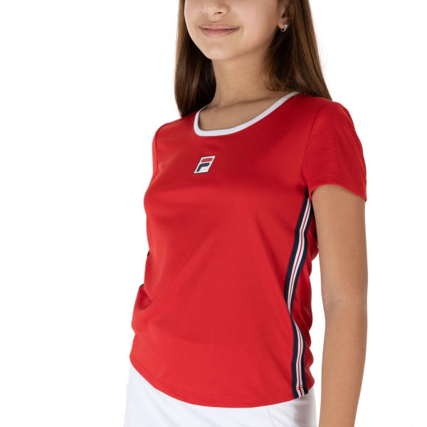 Top e Maglie Girl Fila Fila Lucy Maglietta Bambina  Red  Red FJL212130E500