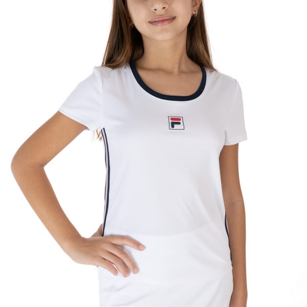 Top and Shirts Girl Fila Lucy TShirt Girls  White FJL212130E001