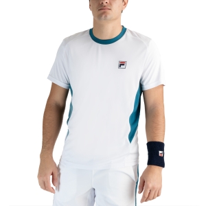 Men's Tennis Shirts Fila Mats TShirt  White AOM229151E001