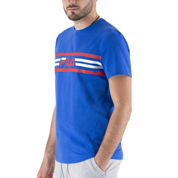 Maglietta Tennis Uomo Fila Fila Nicky Camiseta  Blue Iolite  Blue Iolite FLU2110111400