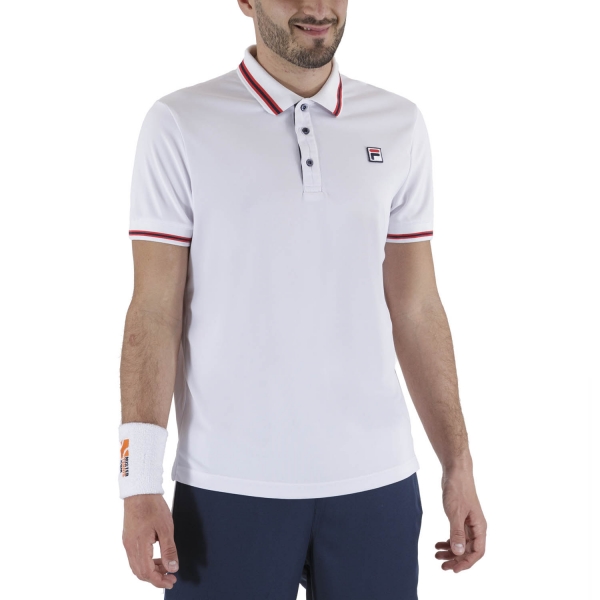 Polo Tennis Uomo Fila Fila Piro Polo  White  White FBM131110001