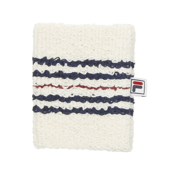 Tennis Wristbands Fila Rory Small Wristband  Gardenia/Chinese Red/Peacoat Blue FAW002339