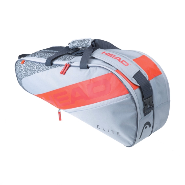 Tennis Bag Head Elite x 6 Combi Bag  Grey/Orange 283642 GROR