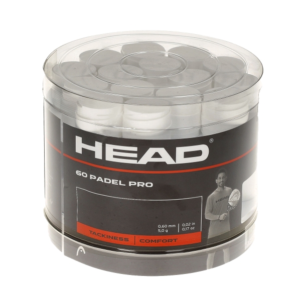 Head Padel Pro x 60 Box Padel Overgrip - White