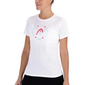 Camisetas y Polos de Tenis Mujer Head Button Camiseta  White 814701WH