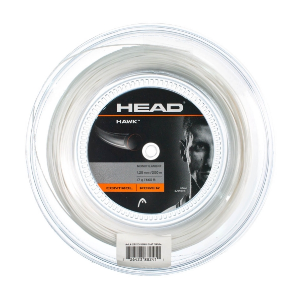 Corda Monofilamento Head Hawk 1.25 Matassa 200 m  White 281113 17WH