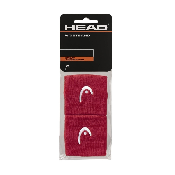 Tennis Wristbands Head Logo 2.5in Small Wristbands  Red 285050 RD