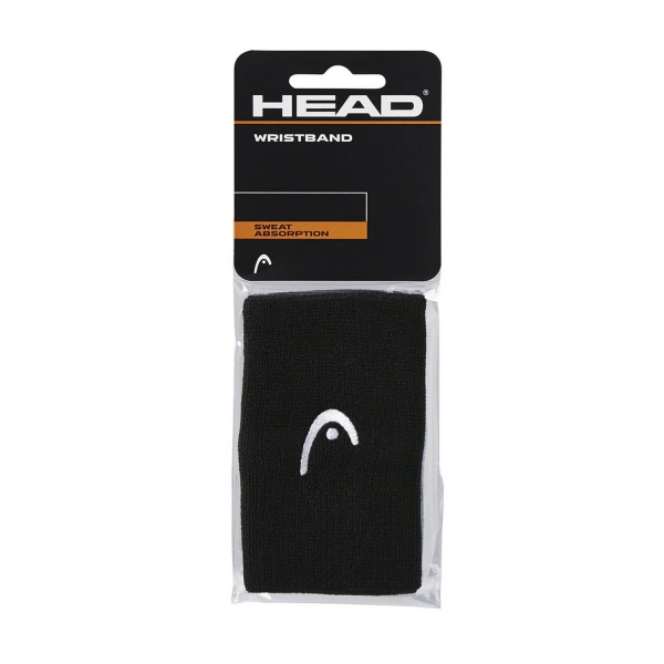 Polsini Tennis Head Logo 5in Polsini Lunghi  Black 285070 BK