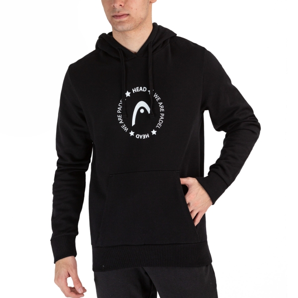 Maglie e Felpe Tennis Uomo Head Head Logo Hoodie  Black  Black 811661BK