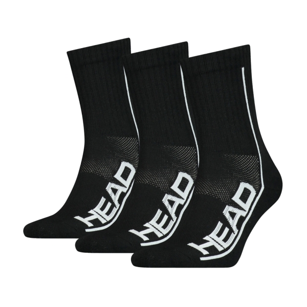 Tennis Socks Head Performance x 3 Socks  Black/White 811904BKW