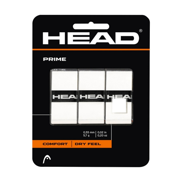 Sobregrip Head Prime Overgrip x 3  White 285475