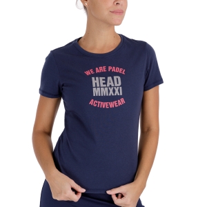 Camisetas y Polos de Tenis Mujer Head Skip Camiseta  Dark Blue 814721DB