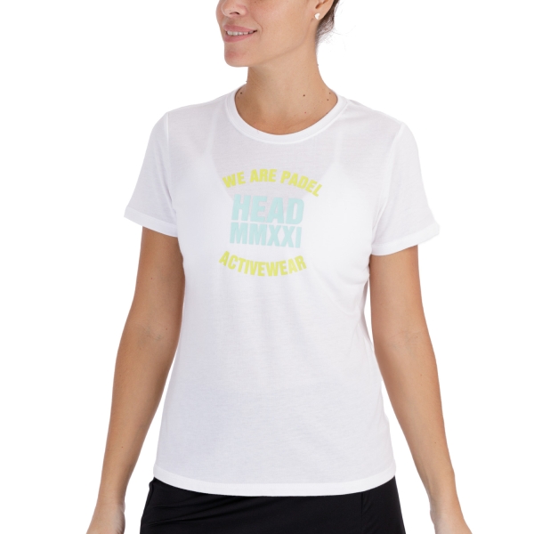 Women`s Tennis T-Shirts and Polos Head Skip TShirt  White 814721WH